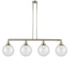 Beacon - 4 Light - 54 inch - Polished Nickel - Stem Hung - Island Light (214-PN-G204-10-LED)