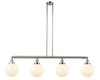 Beacon - 4 Light - 53 inch - Polished Nickel - Stem Hung - Island Light (214-PN-G201-8)