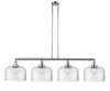 Bell - 4 Light - 54 inch - Polished Chrome - Stem Hung - Island Light (214-PC-G72-L-LED)