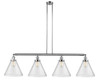 Cone - 4 Light - 56 inch - Polished Chrome - Stem Hung - Island Light (214-PC-G44-L)