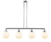 Beacon - 4 Light - 53 inch - Polished Chrome - Stem Hung - Island Light (214-PC-G201-8-LED)