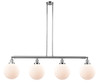 Beacon - 4 Light - 54 inch - Polished Chrome - Stem Hung - Island Light (214-PC-G201-10-LED)