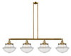 Oxford - 4 Light - 54 inch - Brushed Brass - Stem Hung - Island Light (214-BB-G542-LED)