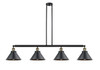 Briarcliff - 4 Light - 55 inch - Black Antique Brass - Stem Hung - Island Light (214-BAB-M10-BK)