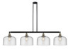 Bell - 4 Light - 54 inch - Black Antique Brass - Stem Hung - Island Light (214-BAB-G74-L-LED)