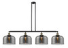 Bell - 4 Light - 54 inch - Black Antique Brass - Stem Hung - Island Light (214-BAB-G73-L)