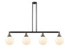 Beacon - 4 Light - 53 inch - Black Antique Brass - Stem Hung - Island Light (214-BAB-G201-8-LED)