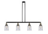 Canton - 4 Light - 51 inch - Black Antique Brass - Stem Hung - Island Light (214-BAB-G184)