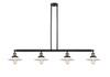 Halophane - 4 Light - 53 inch - Black Antique Brass - Stem Hung - Island Light (214-BAB-G1-LED)