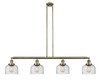 Bell - 4 Light - 53 inch - Antique Brass - Stem Hung - Island Light (214-AB-G74-LED)