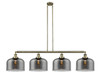 Bell - 4 Light - 54 inch - Antique Brass - Stem Hung - Island Light (214-AB-G73-L)