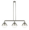 Hampden - 3 Light - 42 inch - Brushed Satin Nickel - Stem Hung - Island Light (213-SN-HFS-82-SN-LED)