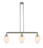 Bullet - 3 Light - 38 inch - Brushed Satin Nickel - Stem Hung - Island Light (213-SN-G661-7)
