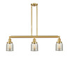 Bell - 3 Light - 38 inch - Satin Gold - Stem Hung - Island Light (213-SG-G58-LED)