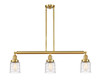 Bell - 3 Light - 38 inch - Satin Gold - Stem Hung - Island Light (213-SG-G513-LED)