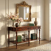 Butler Specialty Company Merrion 60 in. W Rectangular Wood 2 Drawer Traditional Console Table with Lower Open Shelf, Medium Brown (0872101)