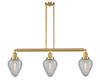 Geneseo - 3 Light - 38 inch - Satin Gold - Stem Hung - Island Light (213-SG-G165)