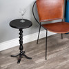 Butler Specialty Company Kolmar 13 in. W Round All Metal Pedestal Base Side Table, Gray (2667025)