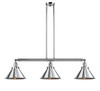 Briarcliff - 3 Light - 43 inch - Polished Chrome - Stem Hung - Island Light (213-PC-M10-PC-LED)