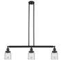 Bell - 3 Light - 38 inch - Matte Black - Stem Hung - Island Light (213-BK-G52)