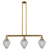 Geneseo - 3 Light - 38 inch - Brushed Brass - Stem Hung - Island Light (213-BB-G165-LED)