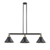 Briarcliff - 3 Light - 43 inch - Black Antique Brass - Stem Hung - Island Light (213-BAB-M10-BK)