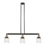 Bell - 3 Light - 38 inch - Black Antique Brass - Stem Hung - Island Light (213-BAB-G513)