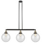 Beacon - 3 Light - 42 inch - Black Antique Brass - Stem Hung - Island Light (213-BAB-G204-10-LED)