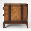 Butler Specialty Company Vasco 13 in. W Rectangular Wood Old World Map 2 Drawer Side Table, Medium Brown (2834070)