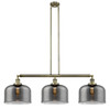 Bell - 3 Light - 42 inch - Antique Brass - Stem Hung - Island Light (213-AB-G73-L)