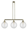 Beacon - 3 Light - 44 inch - Antique Brass - Stem Hung - Island Light (213-AB-G202-12)