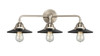Railroad - 3 Light - 26 inch - Brushed Satin Nickel - Bath Vanity Light (288-3W-SN-M6-BK)