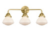 Olean - 3 Light - 25 inch - Satin Gold - Bath Vanity Light (288-3W-SG-G321)