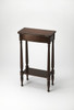 Butler Specialty Company Whitney 17.5 in. W Rectangular Wood Console Table with Lower Open Shelf, Medium Brown (3011024)