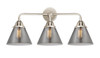 Cone - 3 Light - 26 inch - Polished Nickel - Bath Vanity Light (288-3W-PN-G43-LED)