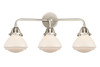 Olean - 3 Light - 25 inch - Polished Nickel - Bath Vanity Light (288-3W-PN-G321)