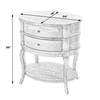 Butler Specialty Company Jarvis 24 in. W Oval Wood 2 Drawer Side Table with Lower Open Shelf, Dark Brown (0515024)