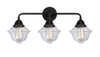 Oxford - 3 Light - 26 inch - Matte Black - Bath Vanity Light (288-3W-BK-G532)