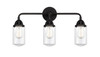 Dover - 3 Light - 23 inch - Matte Black - Bath Vanity Light (288-3W-BK-G312-LED)