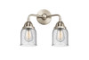 Bell - 2 Light - 13 inch - Brushed Satin Nickel - Bath Vanity Light (288-2W-SN-G54-LED)