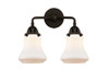 Bellmont - 2 Light - 14 inch - Oil Rubbed Bronze - Bath Vanity Light (288-2W-OB-G191-LED)