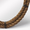 Darby 18 in W x 24 in H Oval Rope Wall Mirror, Light Brown (3961120)