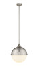 Hampden - 1 Light - 13 inch - Brushed Satin Nickel - Cord hung - Pendant (288-1S-SN-HFS-121-SN-LED)
