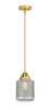 Stanton - 1 Light - 6 inch - Satin Gold - Cord hung - Mini Pendant (288-1S-SG-G262)