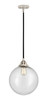 Beacon - 1 Light - 12 inch - Black Polished Nickel - Cord hung - Mini Pendant (288-1S-BPN-G204-12)