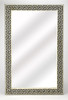 Butler Specialty Company Eternity 35.5 in. W x 58.5 in. W Rectangular Bone Inlay Wall Mirror, Black and White (5267318)