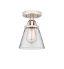 Cone - 1 Light - 6 inch - Polished Nickel - Semi-Flush Mount (288-1C-PN-G62)