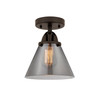 Cone - 1 Light - 8 inch - Oil Rubbed Bronze - Semi-Flush Mount (288-1C-OB-G43-LED)