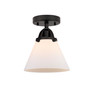 Cone - 1 Light - 8 inch - Matte Black - Semi-Flush Mount (288-1C-BK-G41)