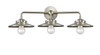 Railroad - 3 Light - 26 inch - Brushed Satin Nickel - Bath Vanity Light (284-3W-SN-M2-SN)